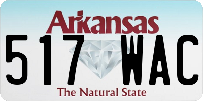 AR license plate 517WAC