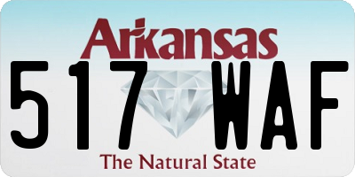 AR license plate 517WAF