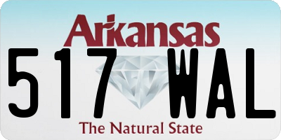 AR license plate 517WAL