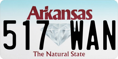 AR license plate 517WAN