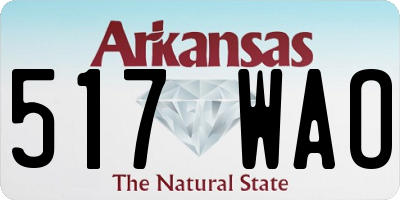 AR license plate 517WAO