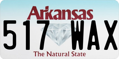 AR license plate 517WAX