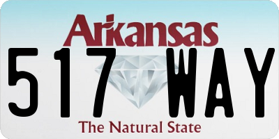 AR license plate 517WAY