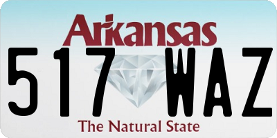 AR license plate 517WAZ