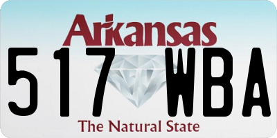 AR license plate 517WBA