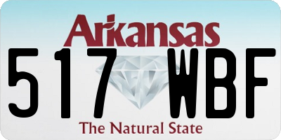 AR license plate 517WBF