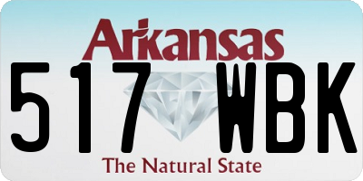 AR license plate 517WBK