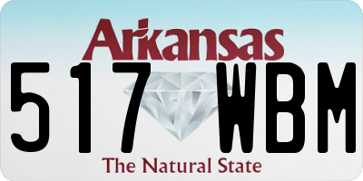 AR license plate 517WBM