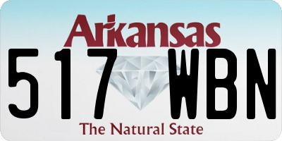 AR license plate 517WBN