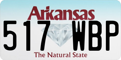 AR license plate 517WBP