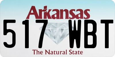 AR license plate 517WBT