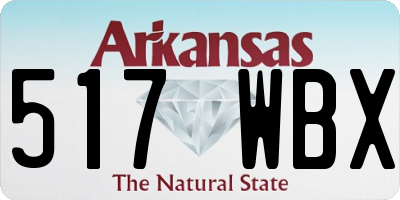 AR license plate 517WBX