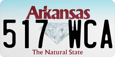AR license plate 517WCA