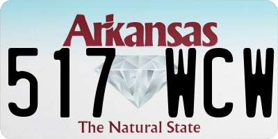 AR license plate 517WCW