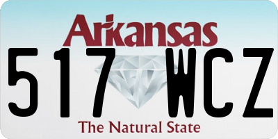 AR license plate 517WCZ