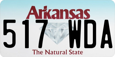 AR license plate 517WDA