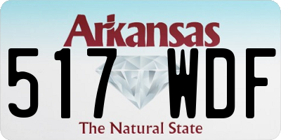 AR license plate 517WDF