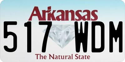 AR license plate 517WDM