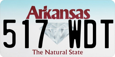 AR license plate 517WDT