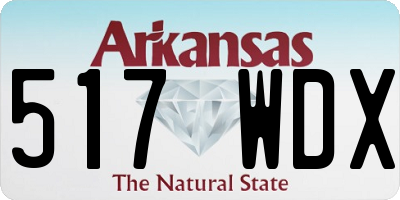 AR license plate 517WDX