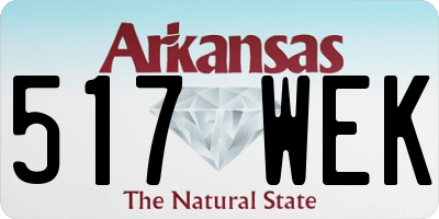 AR license plate 517WEK