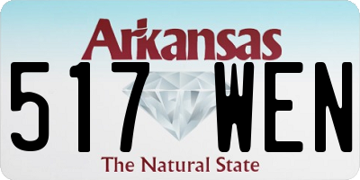 AR license plate 517WEN