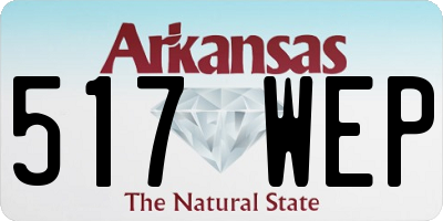 AR license plate 517WEP