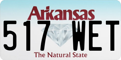 AR license plate 517WET