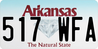 AR license plate 517WFA
