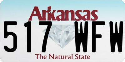 AR license plate 517WFW