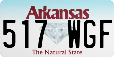 AR license plate 517WGF