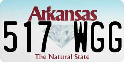 AR license plate 517WGG