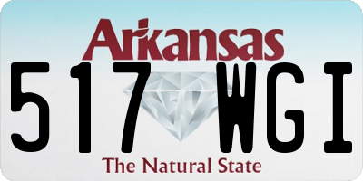 AR license plate 517WGI