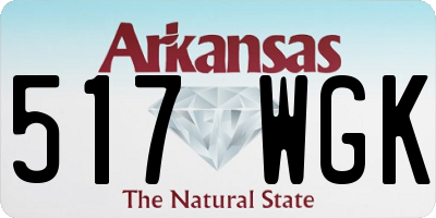 AR license plate 517WGK