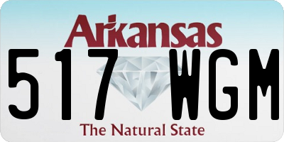 AR license plate 517WGM