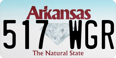 AR license plate 517WGR