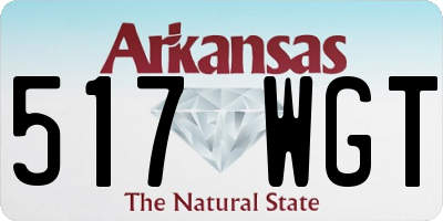 AR license plate 517WGT