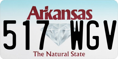 AR license plate 517WGV