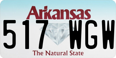 AR license plate 517WGW