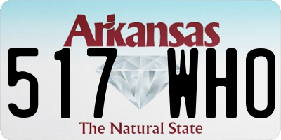 AR license plate 517WHO