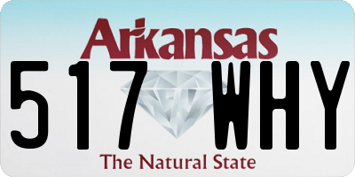 AR license plate 517WHY