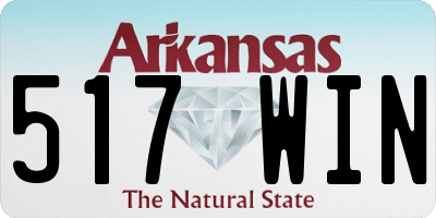 AR license plate 517WIN