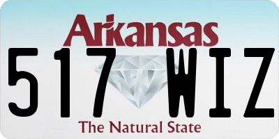 AR license plate 517WIZ