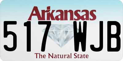 AR license plate 517WJB