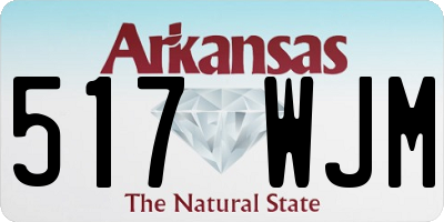 AR license plate 517WJM