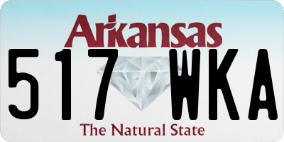AR license plate 517WKA