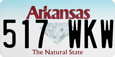 AR license plate 517WKW