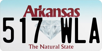 AR license plate 517WLA