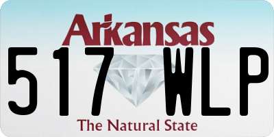AR license plate 517WLP