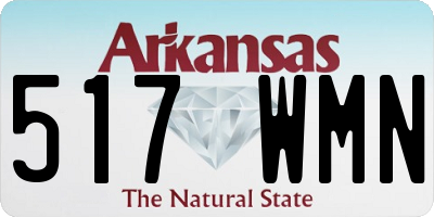 AR license plate 517WMN